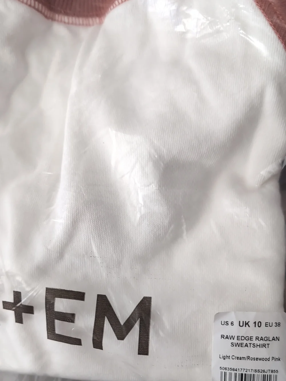 ME+EM Raw Edge Baseball Tee- 6 - Picture 2 of 8